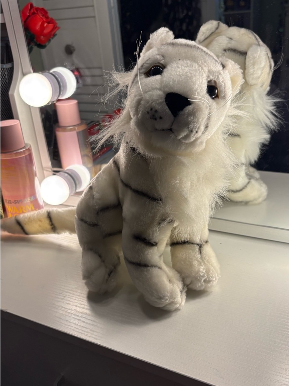 White Plush Tiger Stuffed Animal